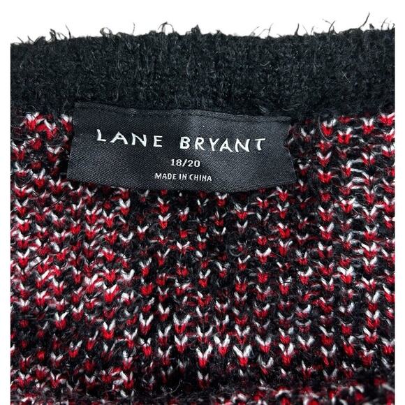 Lane Bryant Classic Plaid Jacquard Tank Sweater Sz 18/20 (2X) Square Neck Top - Picture 5 of 8